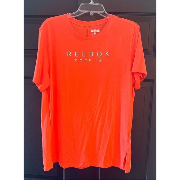 Core 10 by Reebok Women's Plus Size Casual Logo Short Sleeve Tee, - Picture 1 of 4